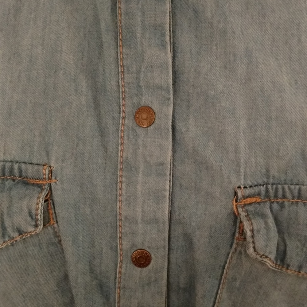 Super Soft Denim Button Up - Picture 2 of 2